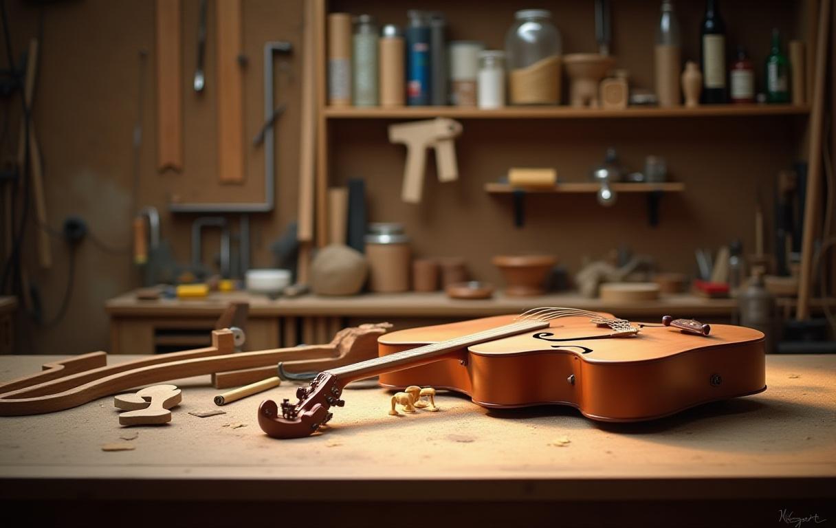 Custom instrument manufacturing workshop